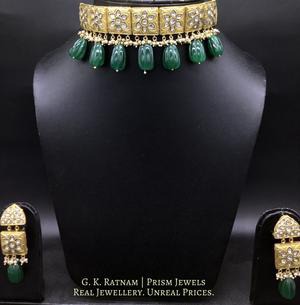Choker Necklace Set - gold diamond polki kundan meena jadau jewellery