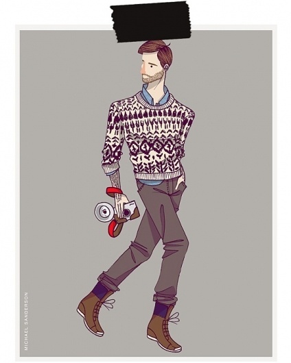MICHAEL SANDERSON™: Design & Branding #fashion #illustration #men