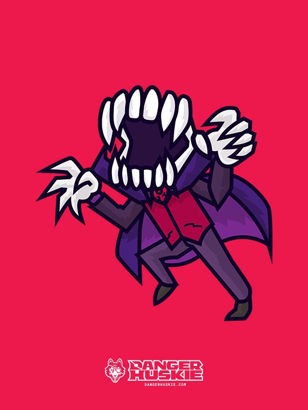 Oh no! The horror! These pointy vampire fangs have arisen from their slumber and are on the hunt for fresh victims! And fresh blood!