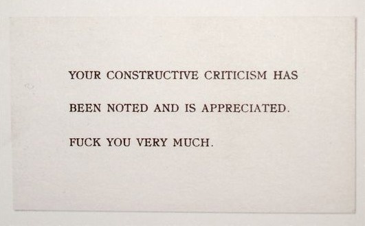 CHRISTOPHER WOOL, "STUDIO CARD" 1988 #quote #text #note #criticism