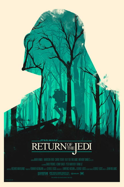 Star Wars Trilogy OLLY MOSS DOT COM #movie #retro #poster