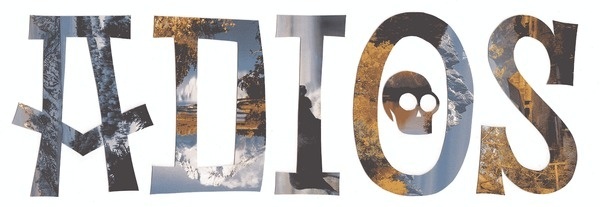 James T. Edmondson #cut #lettering #t #adios #james #collage #paper #edmondson #typography