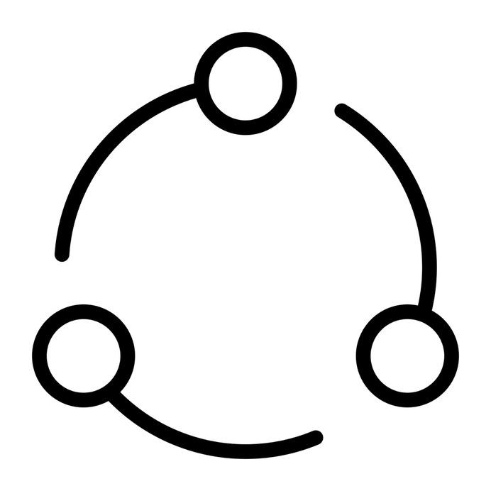 See more icon inspiration related to share, connector, multimedia, social media, social network, circles, interface and shapes on Flaticon.