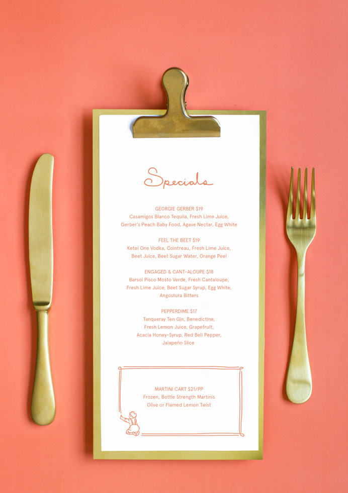 Georgie Restaurant Branding by Sandy Ley #menu #restaurant