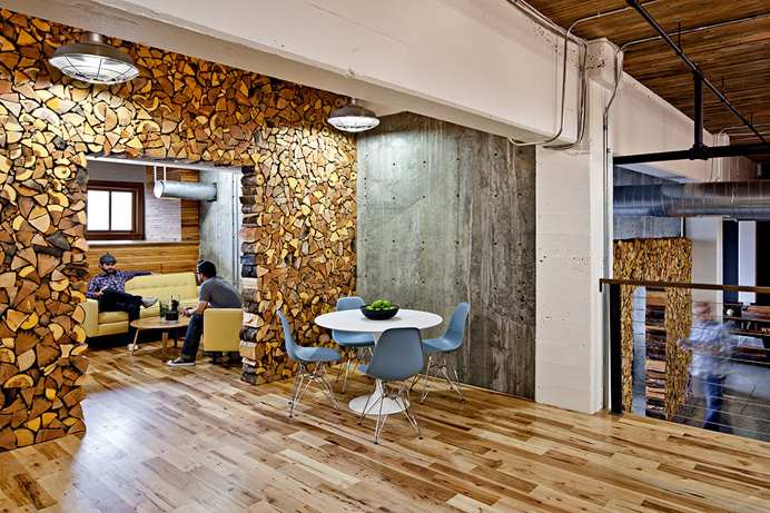 interior, office, creative, agency, desk, wood, chair