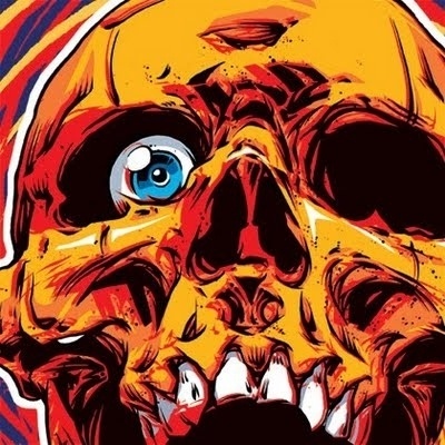 Racecar 13 | TannerGoldbeck #illustration #skull #racecar 13 #tanner goldbeck