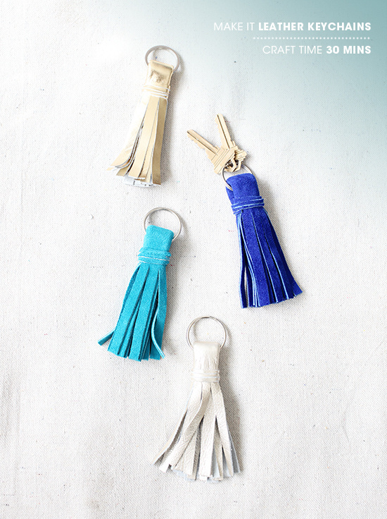 tassles leather designlovefest #keychain #leather