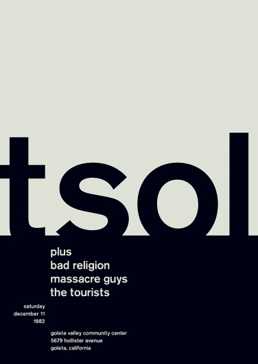 tsol at goleta valley, 1982 - swissted #print #design #graphic #poster