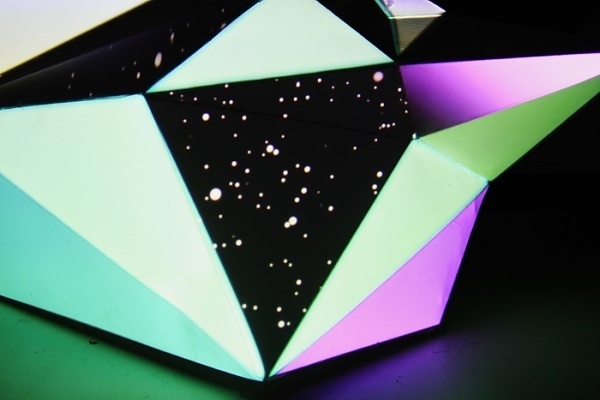 Mantra Galactica : the cameo kid #spiritual #projection #sculpture #mapping #color #geometric #space #cult #art #polygonal #cameokid #light