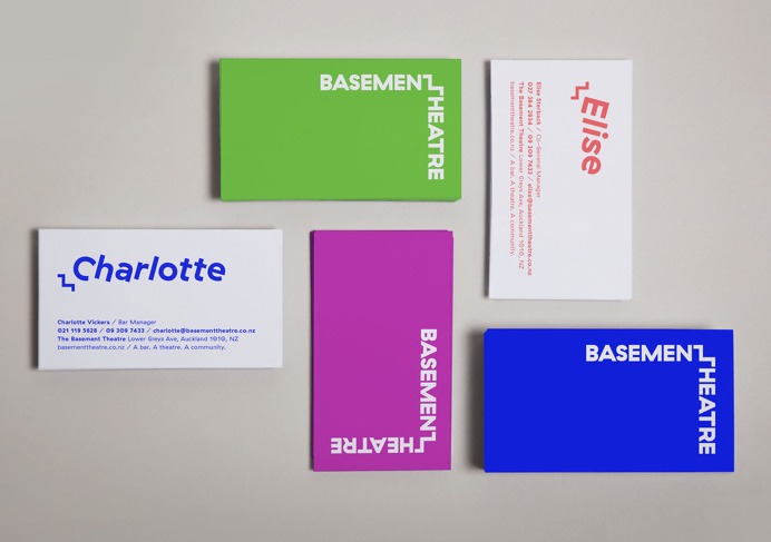 Basement Theatre #theatre #logo #stationery #business card