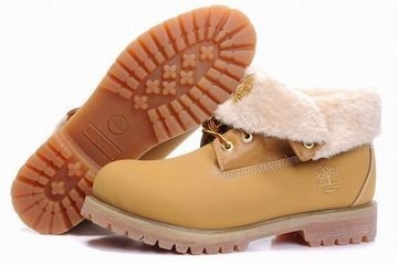 Timberland Roll Top Boots With Second Floor And Wool Wheat Yellow Mens #shoes