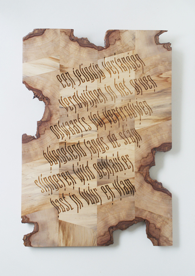 #poster #wood #type #lettering #typography