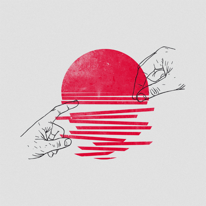 Sunrise | Flickr - Photo Sharing! #illustration #sunset #sun #hands