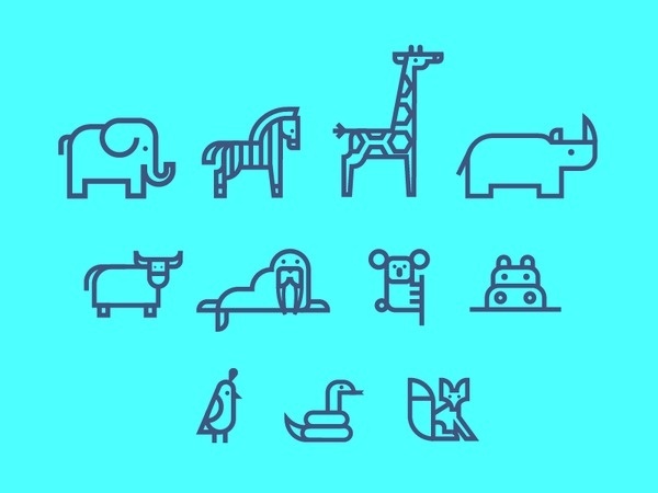 Animal Icons #illustration