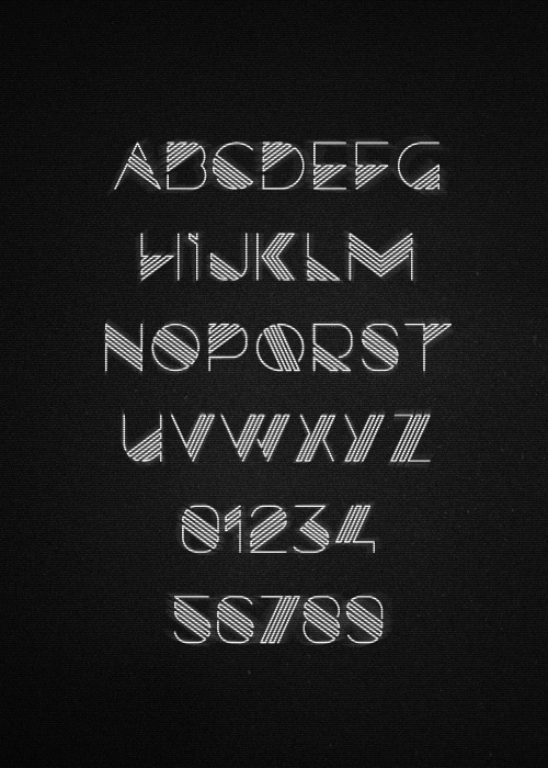 Typography inspiration example #128: Razor #font #typography