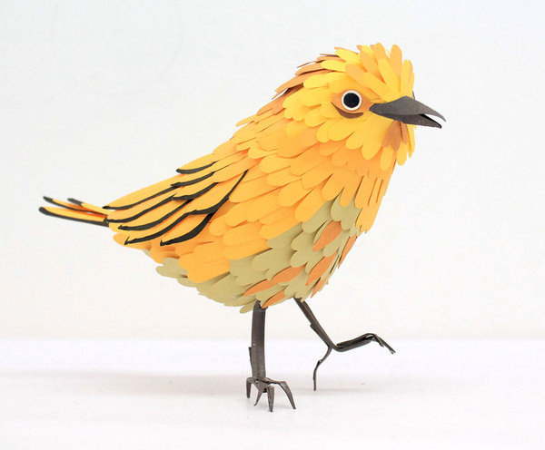 paper bird sculptures by diana beltran herrera #paper #bird