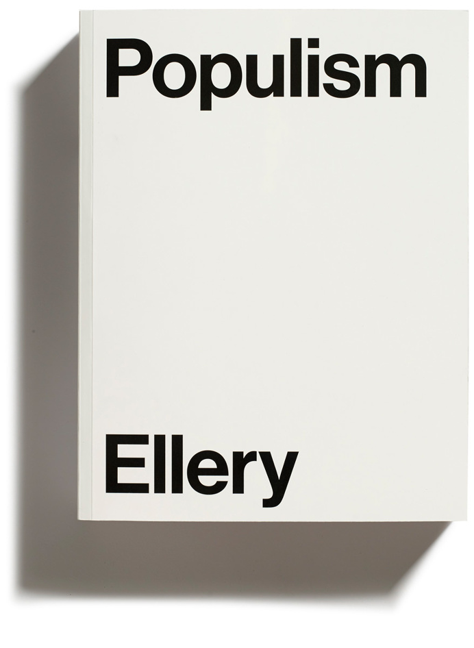 Populism by Jonathan Ellery, published by Browns Editions, designed by Browns Design