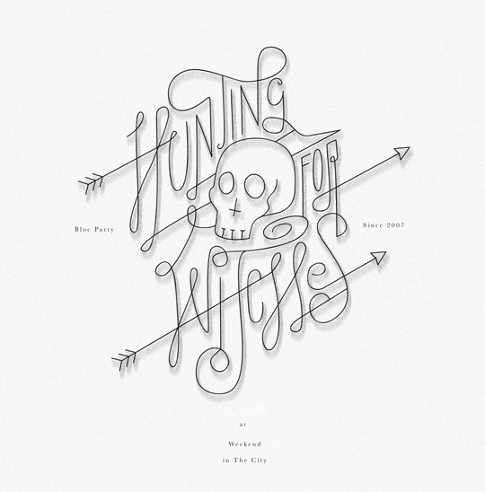 bloc party #lettering #script #adityawijanarko #band #typography