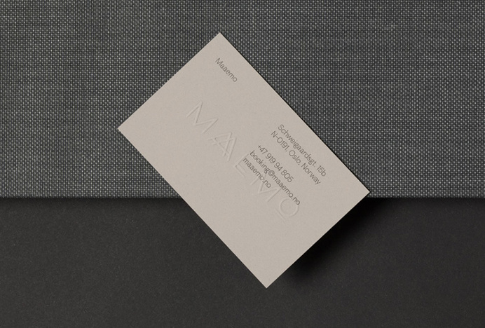 Maaemo by Bielke&Yang #business card #print