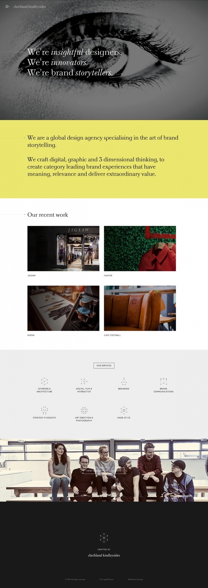 checklandkindleysides.com design agency uk studio webdesign website web inspiration inspire best modern minimal website award trend designbl