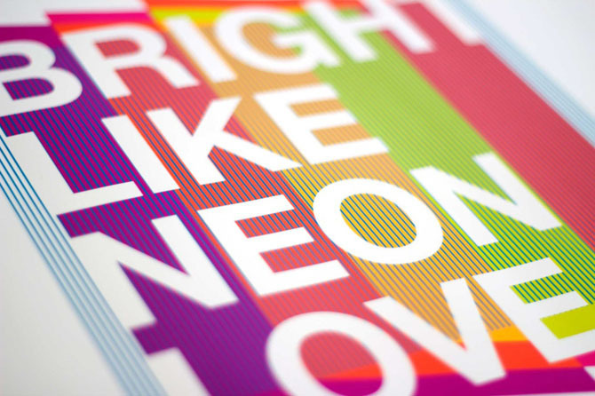 Explorations + Experimentation - Nicole #helvetica #color #neon