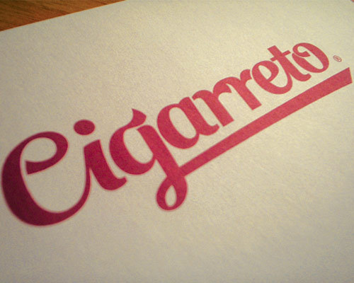 Cigarreto #design #typography
