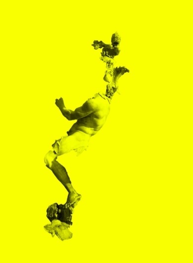 Yellow Blue Red on the Behance Network #statue #yellow #rome