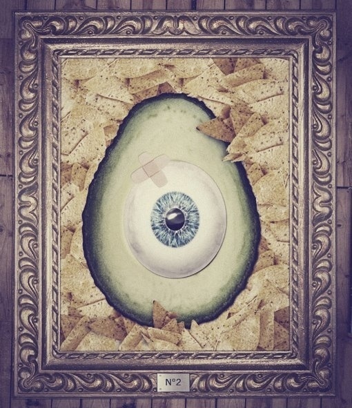 WEIRD III on the Behance Network #avocado #print #digital #vintage #art