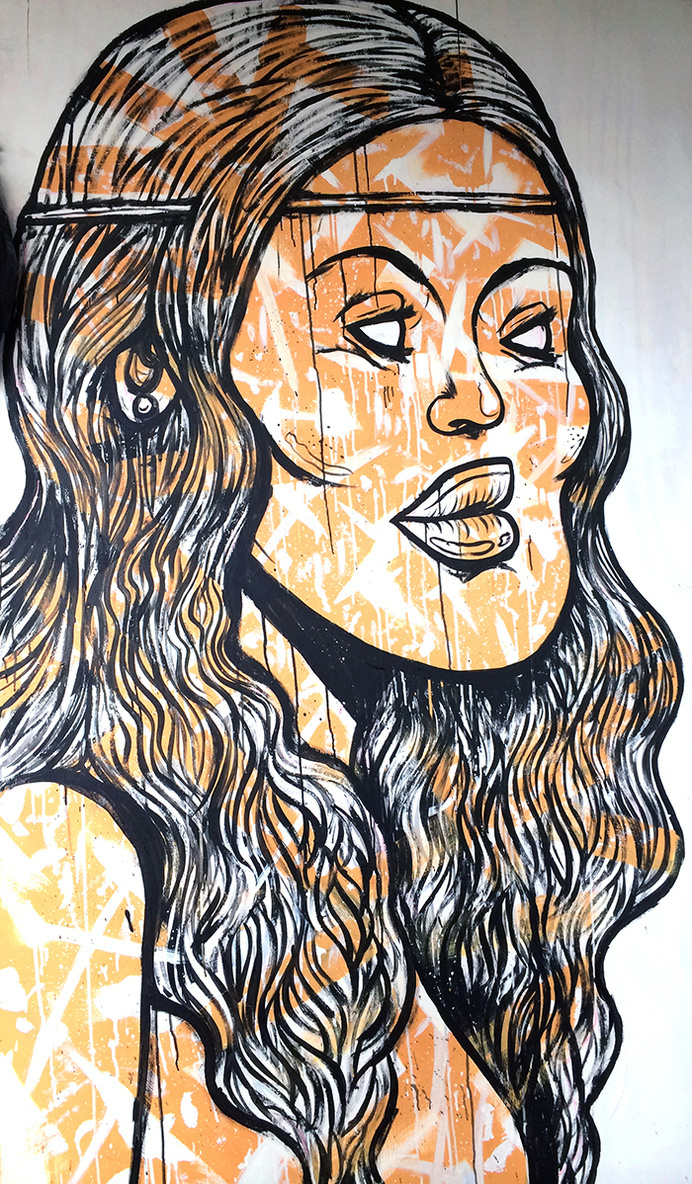 Mike Watt live-paint #paint #mikewatt #streetart