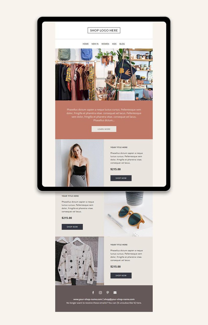Mailchimp email template Responsive HTML email Newsletter image 0