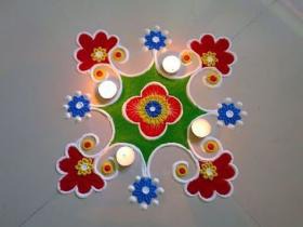 Simple Rangoli Images With Dots | Rangoli Photos