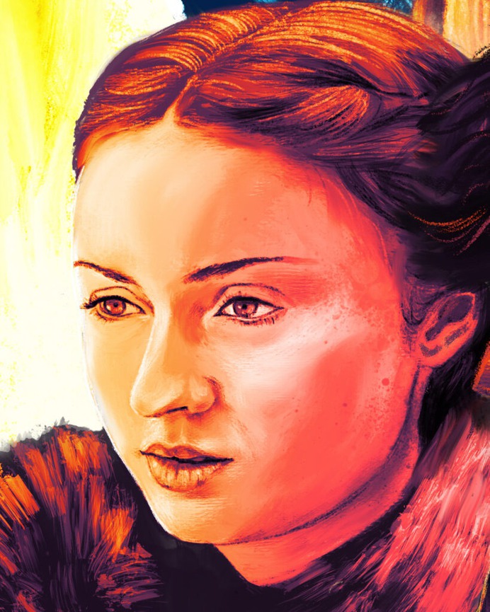 Game of Thrones - Alternate Movie Poster - The Commas #gameofthrones #got #gotseason8 #gameofthronesseason8 #character #characterdesign #westeros #hbo #songoficeandfire #keyart #thecommas #illustration #designagency #brandingagency #marketingagency #illustrationagency #televisionposter #tvseries #tvserial #tvposter