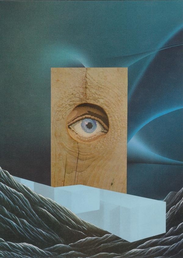 Bryan Olson Collage Illustrations (13) #design #graphic #landscape #wood #eye #collage