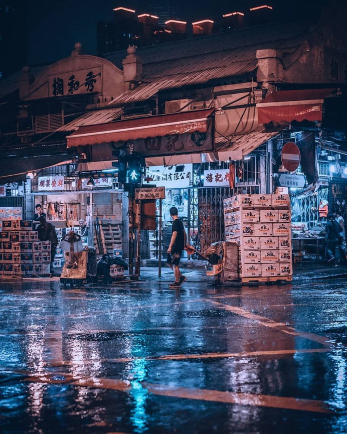Cyberpunk Street Photos in Hong Kong by Andy Knives