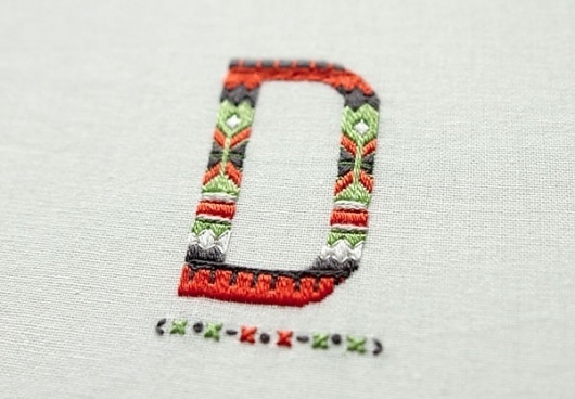 Esquire UK Magazine - Embroidered Typography on the Behance Network #design #typography