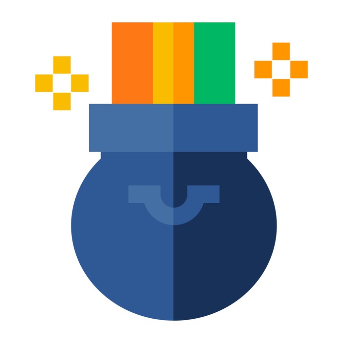 See more icon inspiration related to gold pot, cultures, Saint Patrick, wealth, gold, pot, business, money and coins on Flaticon.