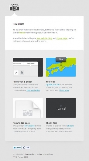 Email Inspiration: Prevue Newsletter | Email Design Review #shtml #prevue #web #email