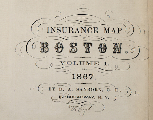 Incredible vintage typography from Sanborn Map Company #type