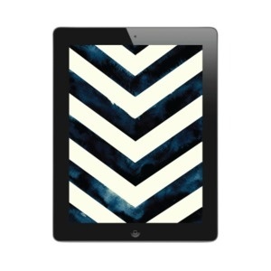 Image of Water Color Chevron | iPad & iPad Mini Wallpaper #water #ipad #paint #illustration #chevron #wallpaper