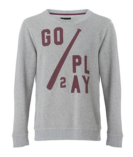 Go Play Sweatshirt - #samsoe #play #baseball #sweat #sweatshirt #tee #shirt #fashion #type #typography