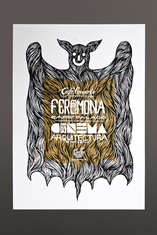 Silk Screened Poster Series | Café Concerto on Behance #screen #print #poster