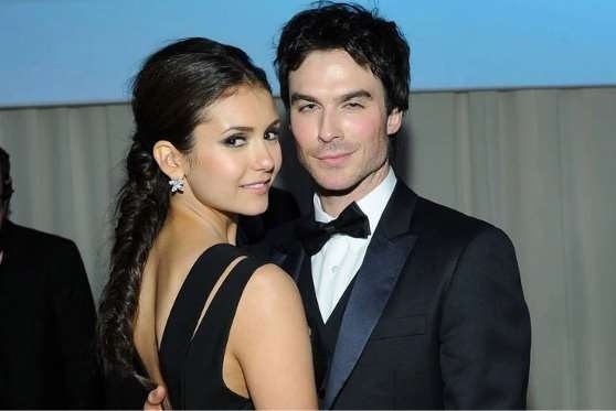 Nina Dobrev and Ian Smerhalder