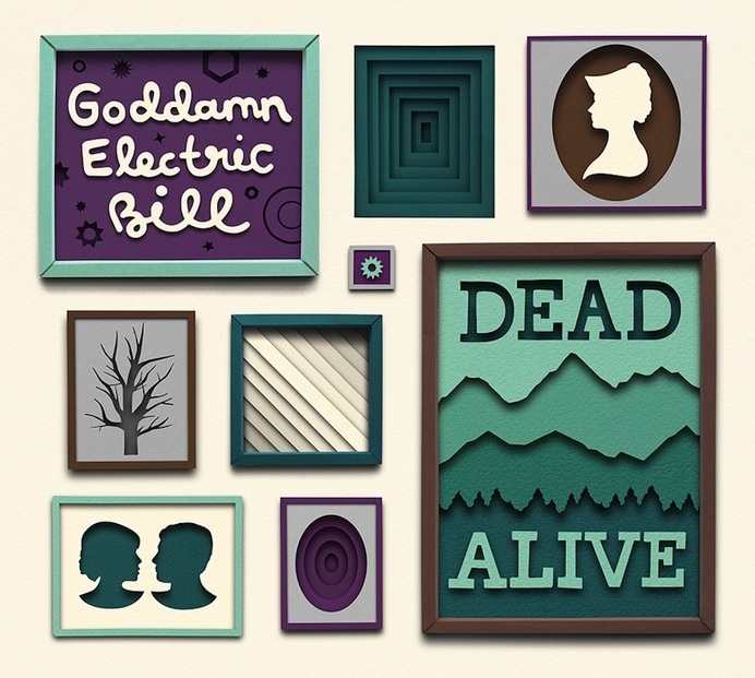 Intricately-Crafted Cut Paper Illustrations by Owen Gildersleeve #cut #design #out #texture #craft #illustration #dead #alive #paper