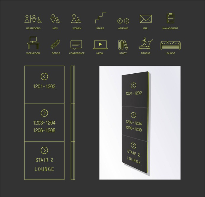 Wayfinding | Signage | Sign | Design | 公寓楼标识