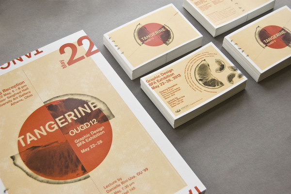 Tangerine: 2012 BFA Graphic Design Exhibition on Behance #postcards