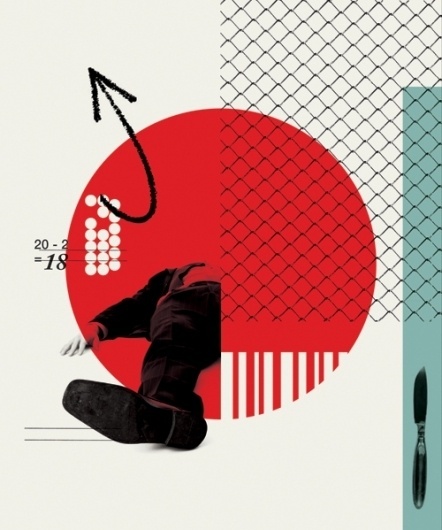 HUE + SATURATION #swiss #style #red #poster