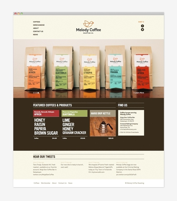 Melody Coffee: Website #jolby