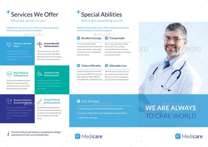 Image result for trifold brochure medical