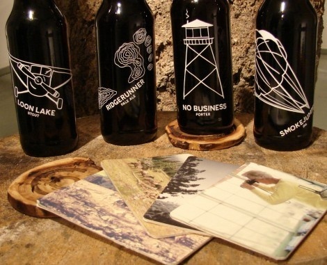 Backcountry Brew Company Bottles #packaging #beer #label #bottle