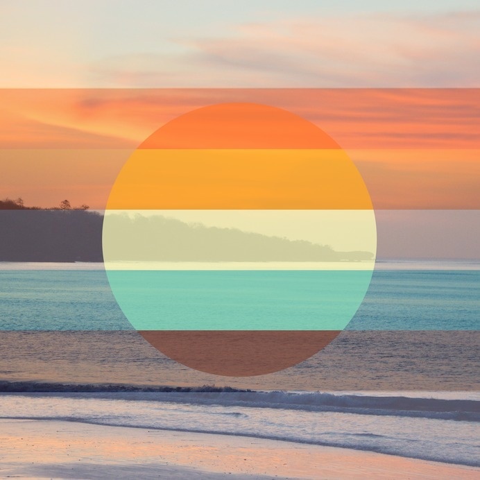 Bali #colored #sunset #circle #sea